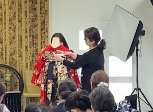 奈良の着付け教室大和美流着物学院「ふうか」実演