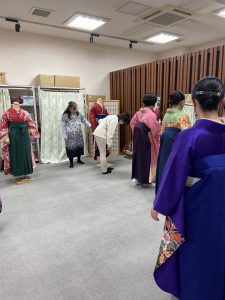 奈良の着付け教室大和美流着物学院「袴着付け講習会」