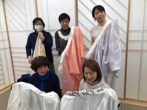 奈良の着付け教室大和美流着物学院「半襟付け講習会」桜井教室