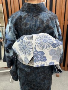 奈良の着付け教室　大和美流着物学院「半幅帯結び講習会　　花短冊アレンジ」