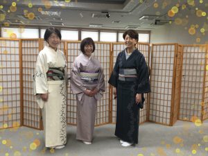 奈良の着付け教室大和美流着物学院「おしゃれ帯結び講習会」袋帯角だし
