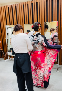 奈良の着付け教室大和美流着物学院「モデル講習会」