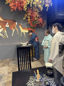 奈良の着付け教室大和美流着物学院「茶道いろは」つくばい所作