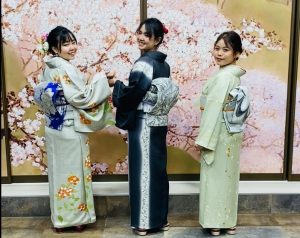 奈良の着付け教室大和美流着物学院「モデル講習会」訪問着
