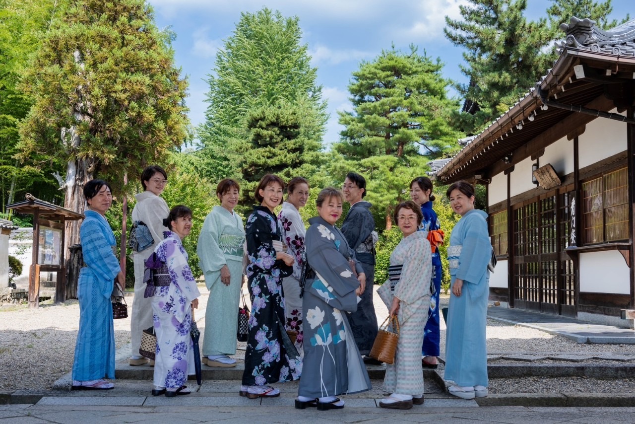 奈良の着付け教室大和美流着物学院　桃山教室「半幅帯講習会＆お出かけ会」