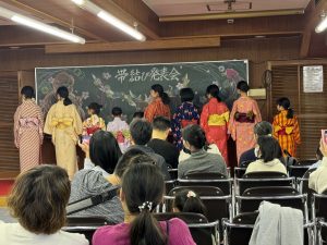 奈良の着付け教室【大和美流着物学院】２０２４年文化庁親子着付け教室帯結び発表会