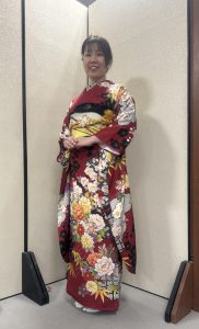 奈良の着付け教室【大和美流着物学院】着装士振袖着付け講習会（特訓編）モデル