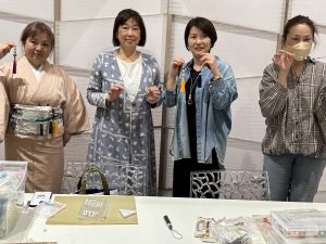 奈良の着付け教室【大和美流着物学院】ビーズ羽織紐講習会＆ランチ会by桃山教室