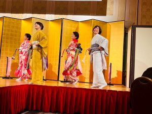 奈良の着付け教室【大和美流着物学院】京ろまんきものパーティー翔　着付け舞