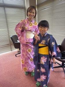伝統文化親子着付け教室　大和郡山支部　初回浴衣着付け