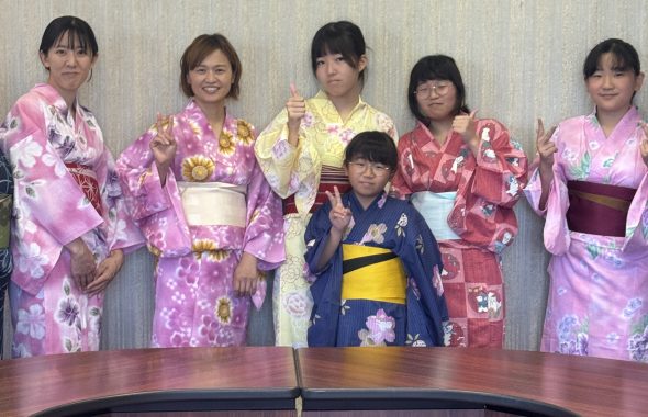 伝統文化親子着付け教室　大和郡山支部　初回浴衣着付け