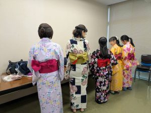 伝統文化親子着付け教室　大和郡山支部　初回浴衣着付け