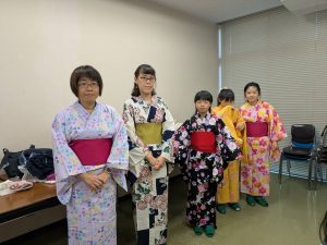 伝統文化親子着付け教室　大和郡山支部　初回浴衣着付け