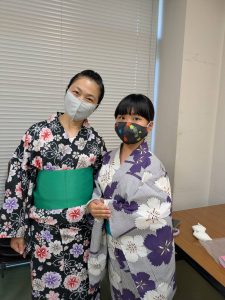 伝統文化親子着付け教室　大和郡山支部　初回浴衣着付け
