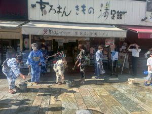 奈良の着付け教室【大和美流着物学院】「ゆかた着方教室　打ち水大作戦」