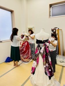 奈良の着付け教室【大和美流着物学院】「振袖ドレス講習会」