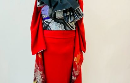 奈良の着付け教室大和美流着物学院「２０２５年創作帯結び」｝11.満月のフォーチューン