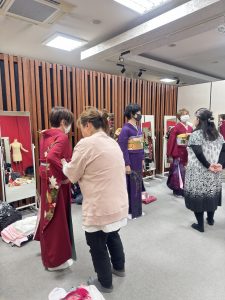 奈良の着付け教室大和美流着物学院「振袖着付け特訓」