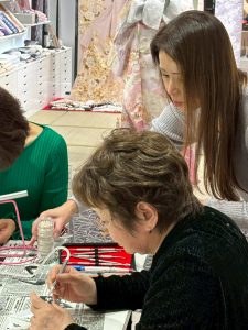 奈良の着付け教室大和美流キラキラ帯留め講習会着物学院 by桃山教室