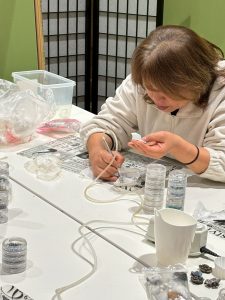 奈良の着付け教室大和美流キラキラ帯留め講習会着物学院 by桃山教室