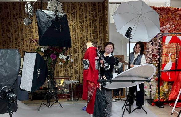 奈良の着付け教室大和美流着物学院「創作帯結び撮影会」