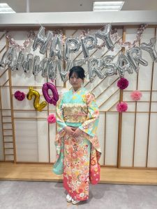 奈良の着付け教室大和美流着物学院「二十歳のつどい」振袖着付け