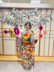 奈良の着付け教室大和美流着物学院「二十歳のつどい」振袖着付け