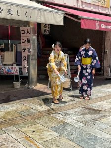 奈良の着付け教室<br>大和美流着物学院<br>彩樂理（さらり）着付け教室<br>🌸ゆかた着方教室＆打ち水大作戦