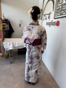 奈良の着付け教室大和美流着物学院「燈花会浴衣着付け　本番」