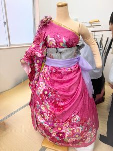 奈良の着付け教室大和美流着物学院「振袖ドレス着付け講習会」パニエ