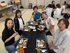 奈良教室大和美流着物学院「着装士説明会＆講習会」ランチタイム懇親中